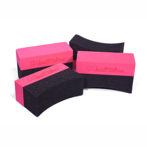 Maxshine Tire Dressing Applicator Clean Wheel Foam Pad- Curved