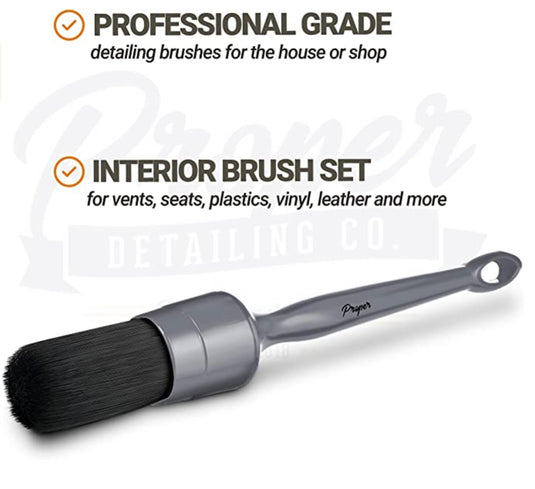 Proper Detail Co. 3 pack Synthetic Detailing Brush Set