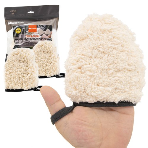 Maxshine Microfiber Finger Wheel Wash Mitt 2pcs/pack