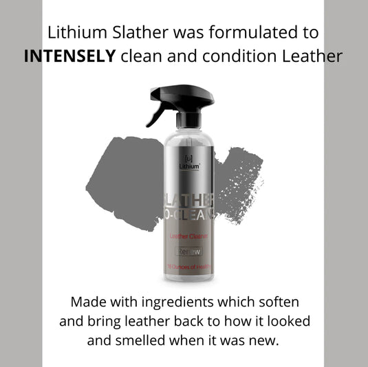 Lithium Car Care Slather Bio-Cleanse Leather Cleaner