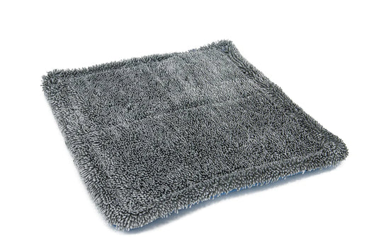 [No Streak Freak] Microfiber Waffle-Weave Glass Towel (16 in. x 16 in. 400 GSM) 3 Pack Gray