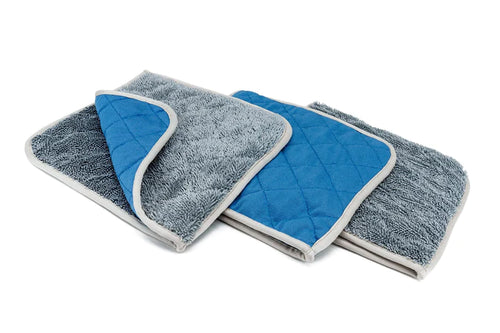 Autofiber [Smooth Glass Flip] Microfiber Glass Towels (8 in. x 8 in., 1000 gsm) 3 pack