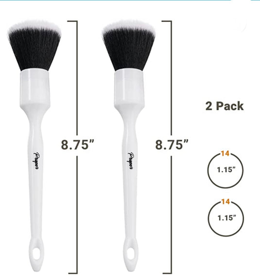 Proper Detail Co. 3 pack Synthetic Detailing Brush Set –
